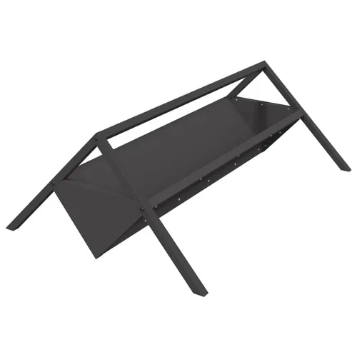 Hranilica za stoku Crna 111 x 76 x 38 cm 10 kg - Crna Cijena