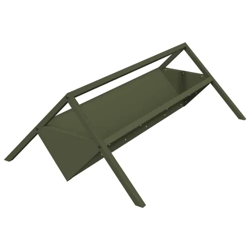 Hranilica za stoku Maslinastozelena 111 x 76 x 38 cm 10 kg - Maslinastozelena Cijena