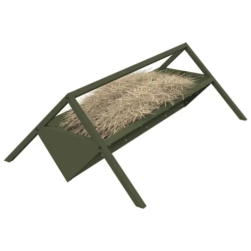 Hranilica za stoku Maslinastozelena 111 x 76 x 38 cm 10 kg - Maslinastozelena Cijena