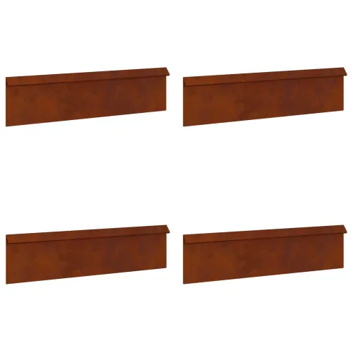 Ograde protiv puževa 8 kom. 100 x 3,5 x 25 cm Rđa - Otporni čelik 8 Cijena