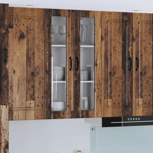 Zidni stakleni ormarić LUCCA Staro drvo 60 x 31 x 100 cm - Staro drvo 1x zidni stakleni ormar (2 vrata) širine 60 cm i visine 10 Cijena