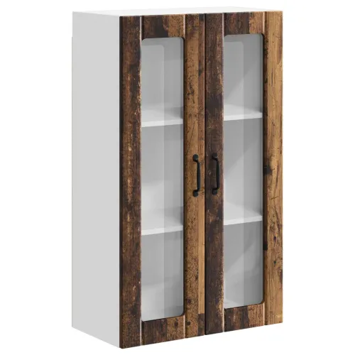 Zidni stakleni ormarić LUCCA Staro drvo 60 x 31 x 100 cm - Staro drvo 1x zidni stakleni ormar (2 vrata) širine 60 cm i visine 10 Cijena