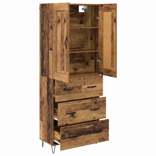 Kuhinjski ormarić Staro drvo 69,5 x 34 x 180 cm Konstruirano drvo - Staro drvo 3 ladice Cijena