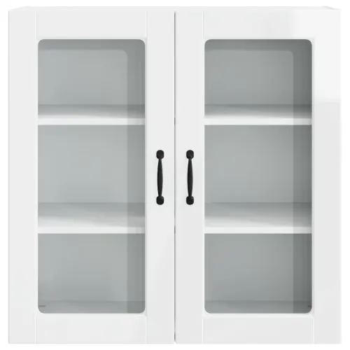 Zidni stakleni ormarić PORTO Visoki sjaj bijela 80 x 31 x 80 cm - Visoki sjaj bijeli 80 x 31 x 80 cm 1x stakleni ormar (2 vrata) Cijena