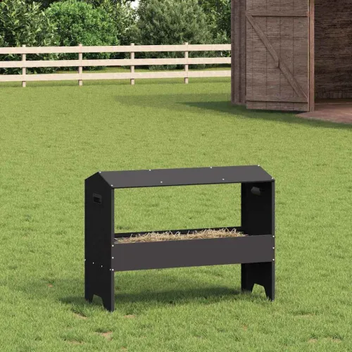 Hranilica za stoku Crna 79 x 35 x 62 cm 15 kg - Crna Cijena