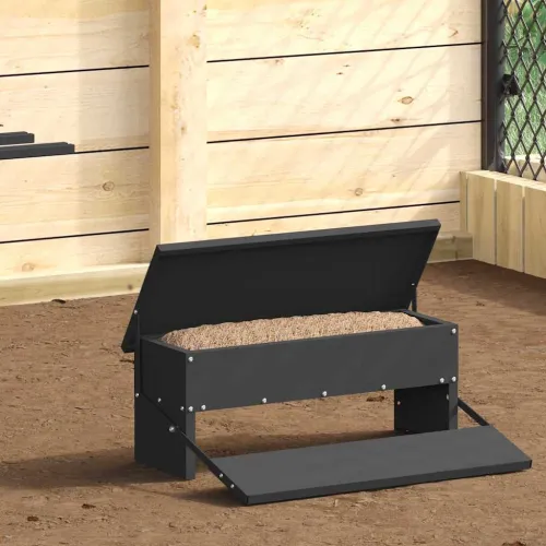 Feeder s nogom za piliće Crna 48,5 x 39,5 x 19 cm 5 kg - Crna 48,5 x 39,5 x 19 cm Cijena