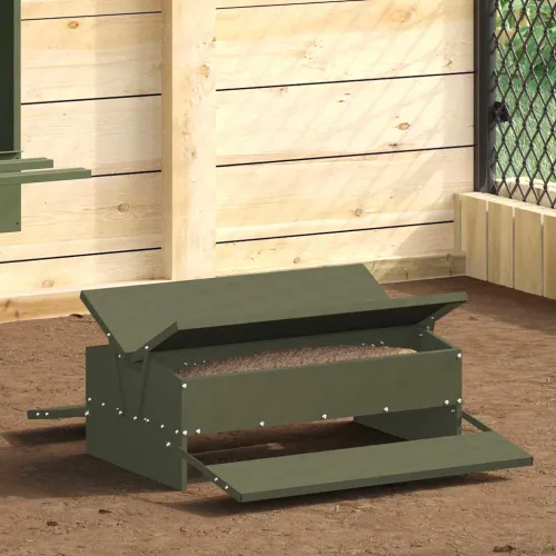 Feeder s nogom za piliće Maslinastozelena 75 x 53 x 20,5 cm - Maslinastozelena 75 x 53 x 20,5 cm Cijena
