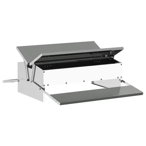 Feeder s nogom za piliće Srebrna 75 x 53 x 20,5 cm 10 kg - Srebrna 75 x 53 x 20,5 cm Cijena