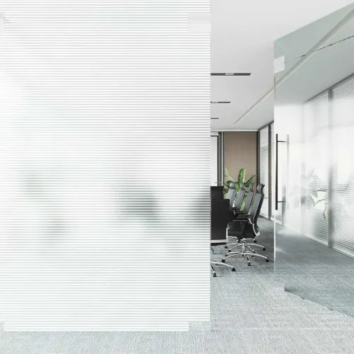 Prozorska folija matirana s prugastim uzorkom 0,9x50m PVC - Mutno staklo na pruge 50 m 90 cm Cijena