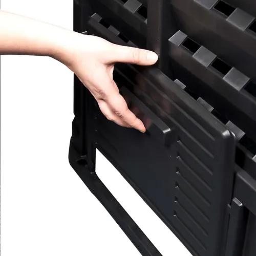 Vrtni komposter crni 93,3 x 93,3 x 113 cm 740 L - 740 l Cijena