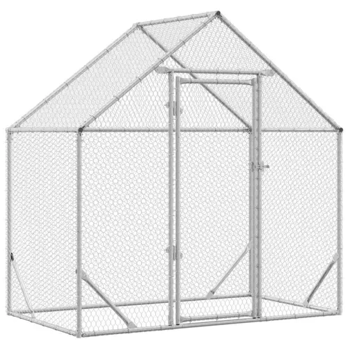 Kavez za piliće Srebrno 170 x 100 x 177 cm Cinkani čelik - 170 x 100 x 177 cm Cijena