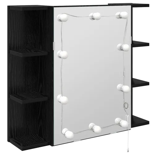 Ogledalo ormar Crni hrast 70 x 16,5 x 60 cm Konstruirano drvo - Crni hrast Cijena