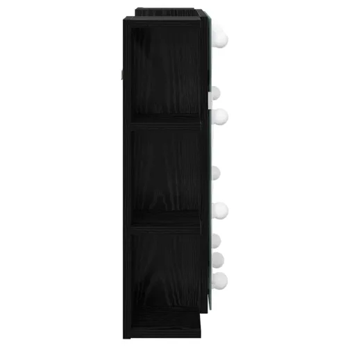 Ogledalo ormar Crni hrast 70 x 16,5 x 60 cm Konstruirano drvo - Crni hrast Cijena