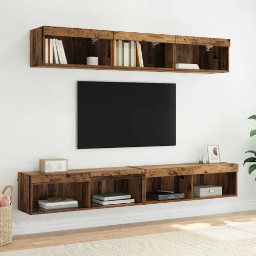 Set TV komoda Staro drvo Konstruirano drvo - Staro drvo 100 cm 1 Cijena