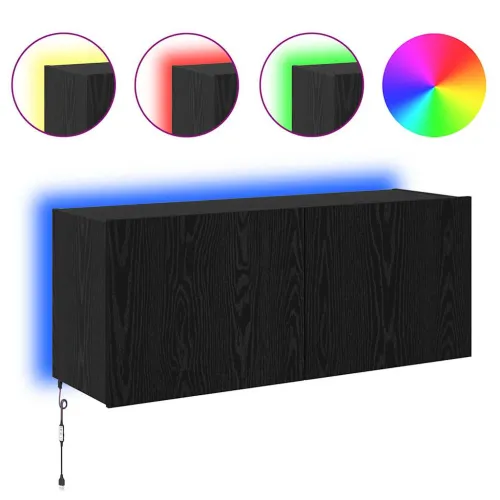 TV zidni ormar Crni hrast Konstruirano drvo - Crni hrast 100 x 35 x 41 cm 1 Cijena