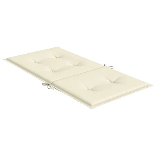 Jastuci za vrtne stolice 2 kom krem 100 x 50 x 3 cm od tkanine - Krem 100 x 50 x 3 cm 2 Cijena