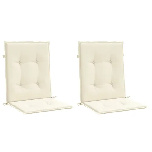 Jastuci za vrtne stolice 2 kom krem 100 x 50 x 3 cm od tkanine - Krem 100 x 50 x 3 cm 2 Cijena