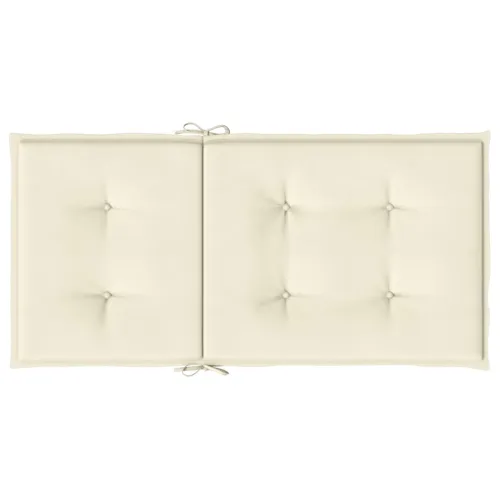Jastuci za vrtne stolice 2 kom krem 100 x 50 x 3 cm od tkanine - Krem 100 x 50 x 3 cm 2 Cijena