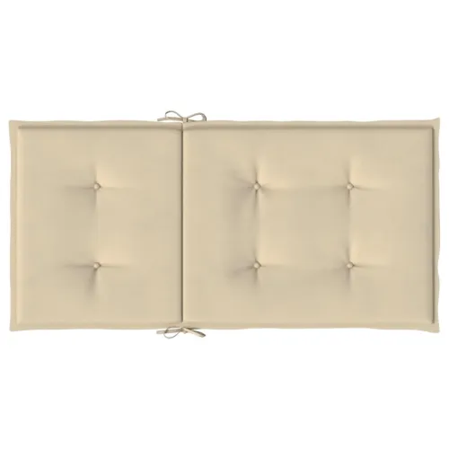 Jastuci za vrtne stolice 2 kom bež 100 x 50 x 3 cm od tkanine - Bež 100 x 50 x 3 cm 2 Cijena