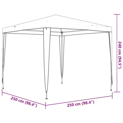 Šator za svadbe - šator za zabave 2,5 x 2,5 m bijeli - Bijela 2.5 x 2.5 m 1 Cijena