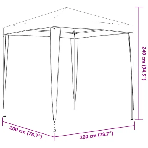 Šator za svadbe - šator za zabave 2 x 2 m plavi - Plava 2 x 2 m Cijena