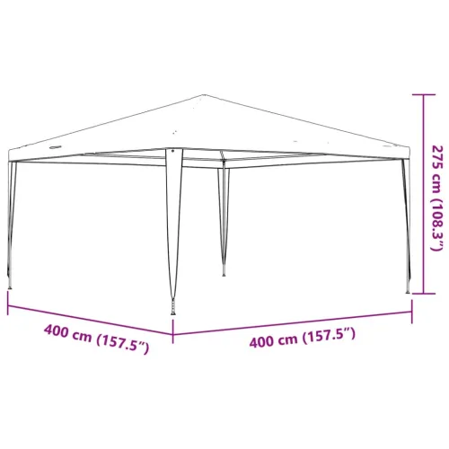 Profesionalni šator za svadbe - šator za zabave 4 x 4 m zeleni 90 g/m² - Zelena 4 x 4 m Cijena