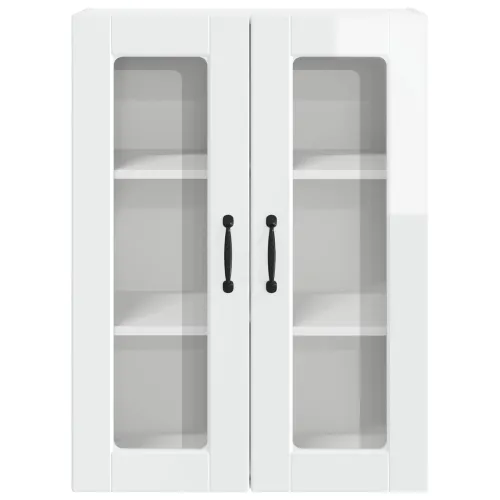 Zidni stakleni ormarić PORTO Visoki sjaj bijela 60 x 31 x 80 cm - Visoki sjaj bijeli 60 x 31 x 80 cm 1x stakleni ormar (2 vrata) Cijena