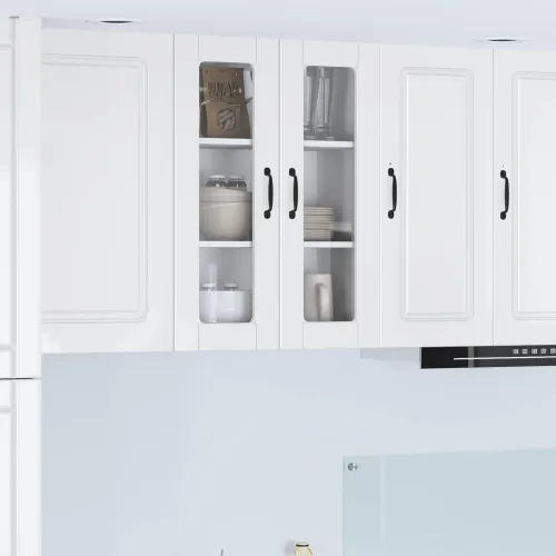 Zidni stakleni ormarić PORTO Visoki sjaj bijela 60 x 31 x 80 cm - Visoki sjaj bijeli 60 x 31 x 80 cm 1x stakleni ormar (2 vrata) Cijena