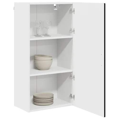 Ormar za Zid PORTO Crna 50 x 31 x 100 cm Konstruirano drvo - Crna 1x ormarić zidni (1 vrata) širine 50 cm visine 100 cm Cijena