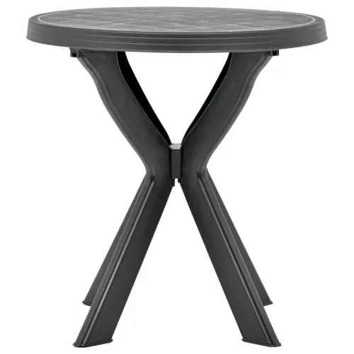 Bistro stol antracit Ø 70 cm plastični - Antracit Cijena