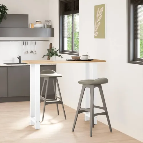 Noge za barski stol Bijele 2 kom 50 x (110-111) cm Čelične - Bijela 50 x (110-111) cm 2 1 Cijena