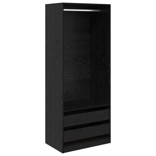 Ormarić Crni hrast 80 x 50 x 200 cm Konstruirano drvo - Crni hrast 80 x 50 x 200 cm 2 ladice Cijena