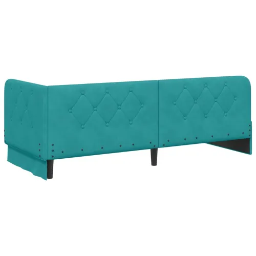 Kutni okvir kreveta Tirkizna 80 x 200 cm Baršun - Tirkizna 80 x 200 cm Cijena