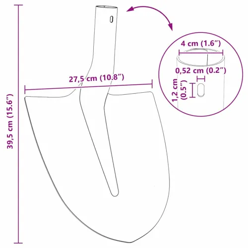 Glava lopate 4 kom. Crvena 39,5 x 27,5 cm - 39,5 x 27,5 cm 4 Cijena
