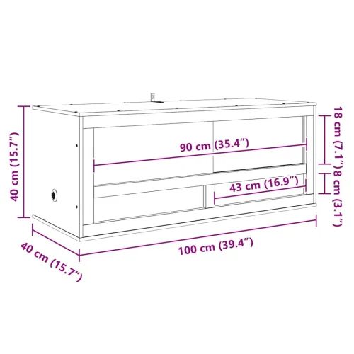 Terarij Smeđa 100 x 40 x 40 cm OSB - 100 x 40 x 40 cm Cijena