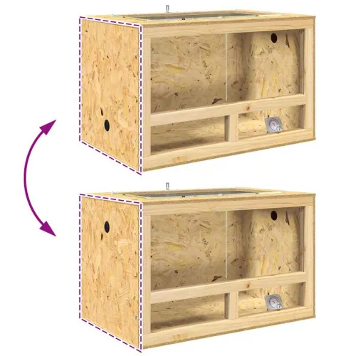 Terarij Smeđa 80 x 50 x 50 cm OSB - 80 cm Cijena