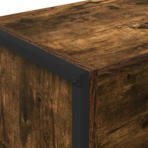 Ormarić za knjige 80 x 30 x 121 cm Konstruirano drvo - Dimljeni hrast 80 x 30 x 121 cm Cijena