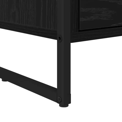 TV ormar 100 x 36 x 49.5 cm Crni hrast Konstruirano drvo - Crni hrast Cijena