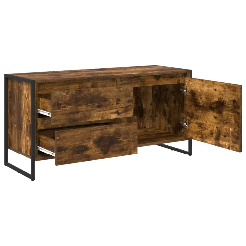 TV ormar 100 x 36 x 49.5 cm Dimni hrast Konstruirano drvo - Dimljeni hrast Cijena