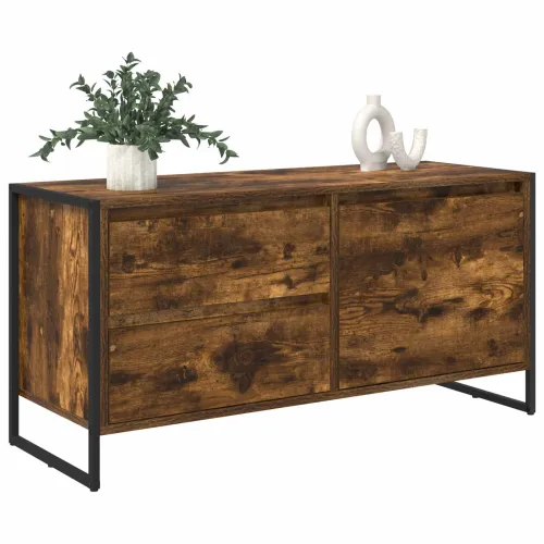 TV ormar 100 x 36 x 49.5 cm Dimni hrast Konstruirano drvo - Dimljeni hrast Cijena