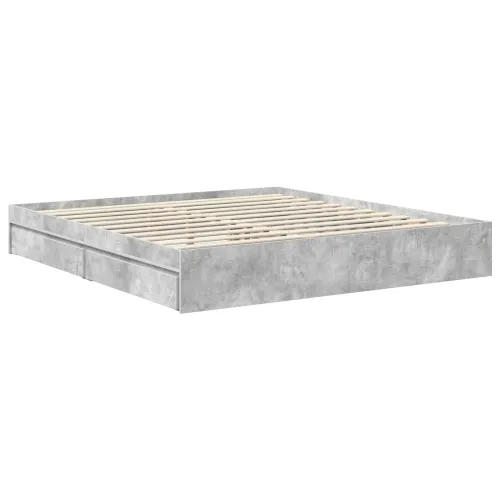 Krevet s od storage s ladicama Betonski sivi 180 x 200 cm - Beton siva 180 x 200 cm Cijena