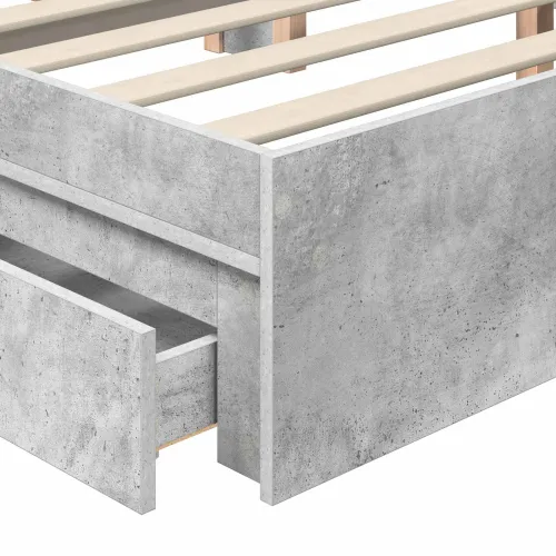 Krevet s od storage s ladicama Betonski sivi 180 x 200 cm - Beton siva 180 x 200 cm Cijena