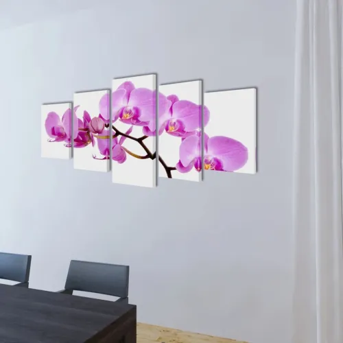 Zidne Slike na Platnu Set s Printom Orhideja 200 x 100 cm - 200 x 100 cm 1 Orhideja 200 x 100 cm Cijena