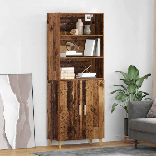 Kuhinjski ormarić Staro drvo 69,5 x 32,5 x 180 cm Konstruirano drvo - Staro drvo 2 vrata Cijena