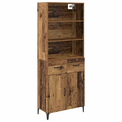 Kuhinjski ormarić Staro drvo 69,5 x 34 x 180 cm Konstruirano drvo - Staro drvo 2 vrata 2 ladice Cijena