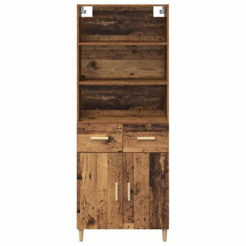 Kuhinjski ormarić Staro drvo 69,5 x 32,5 x 180 cm Konstruirano drvo - Staro drvo 2 vrata 2 ladice Cijena