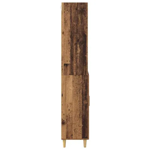 Kuhinjski ormarić Staro drvo 69,5 x 34 x 180 cm Konstruirano drvo - Staro drvo 1 staklena vrata 3 ladice Cijena