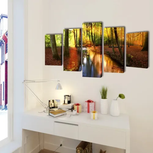 Zidne Slike na Platnu s Printom Šuma 100 x 50 cm - 100 x 50 cm 1 Šuma 100 x 50 cm Cijena