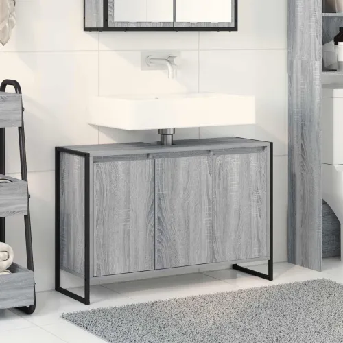 Kupaonski ormar Siva Sonoma 90 x 30 x 60 cm Konstruirano drvo - Sivi hrast sonoma 90 x 30 x 60 cm Cijena