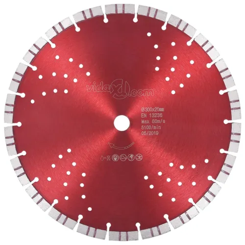 Dijamantni disk za rezanje s turbo segmentima i rupama 300 mm - 300 mm/20 mm Cijena